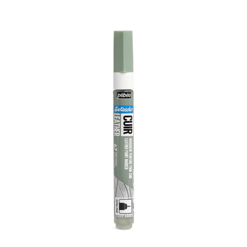 ტყავის მოსახატი მარკერი მწვანე - SETACOLOR LEATHER MARKER – SAGE GREEN