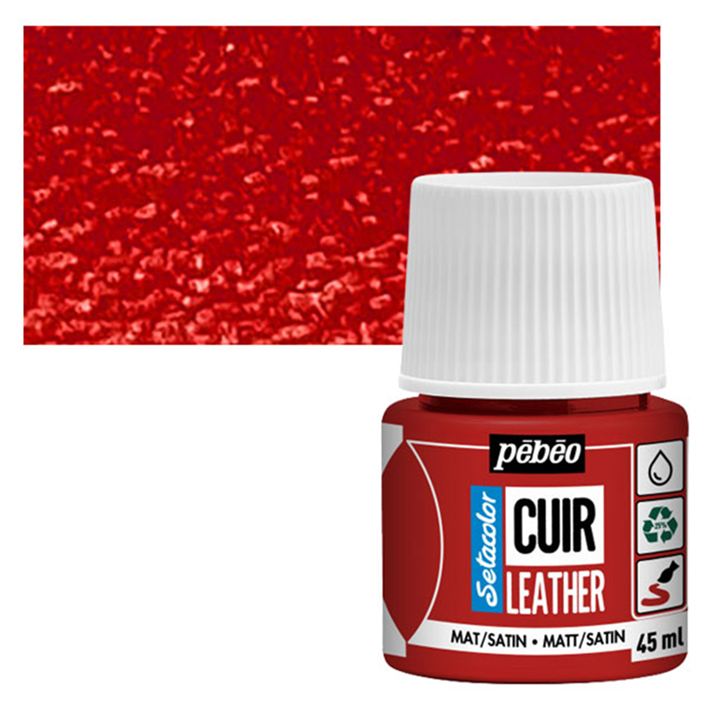 ტყავის საღებავი SETACOLO LEATHER 45ML DEEP RED