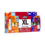 ზეთის საღებავების ნაკრები 10×20 მლ + ფუნჯი XL FINE OIL SET 10 ASSORTED 20 ML TUBES WITH BRUSH