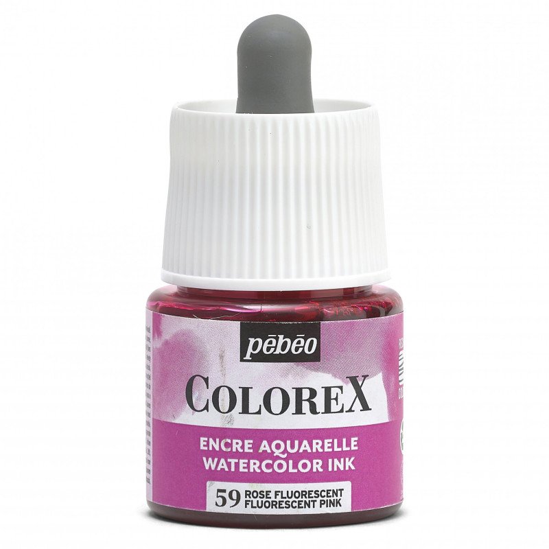 COLOREX 45ML FLUORESCEN PINK - აკვარელის საღებავი(მელანი)
