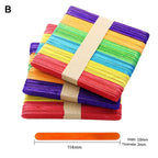 ჩხირი ნაყინისთვის ხის ფერადი 669-6 (X-X-120)