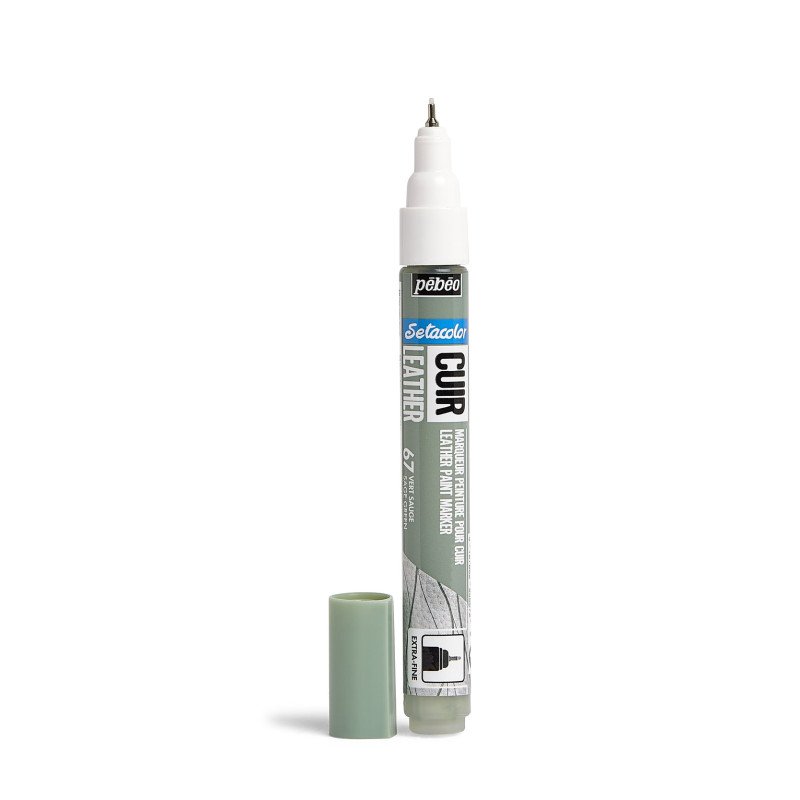 ტყავის მოსახატი მარკერი მწვანე - SETACOLOR LEATHER MARKER – SAGE GREEN