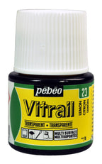 ვიტრაჟის საღებავი 45მლ - Pebeo Vitrail 45ml Lemon (გამჭვირვალე მინის საღებავი)