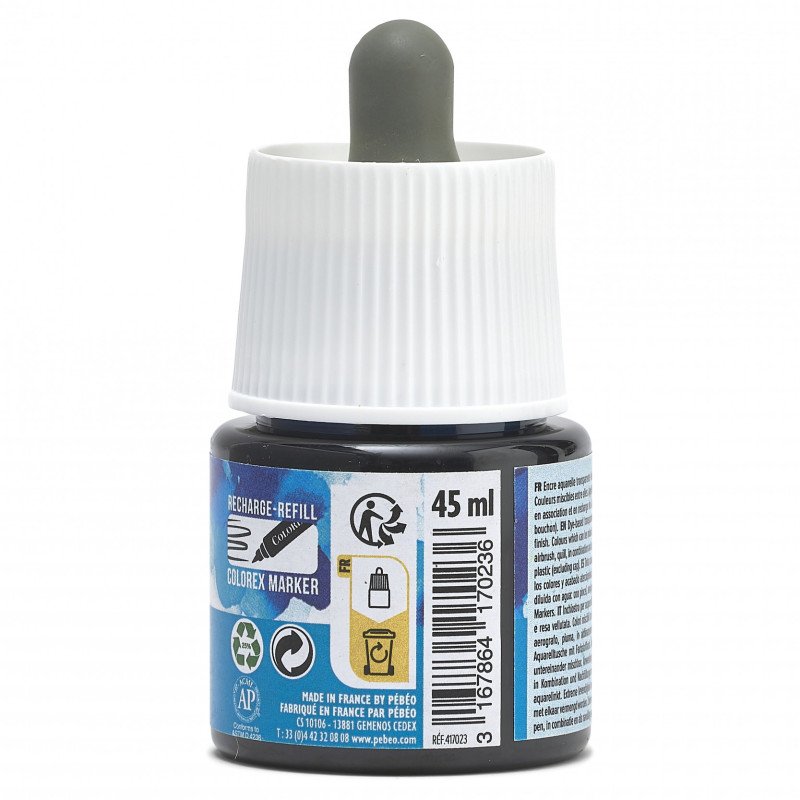 აკვარელის მელანი ღია ლურჯი 45 მლ - COLOREX 45ML LIGHT BLUE
