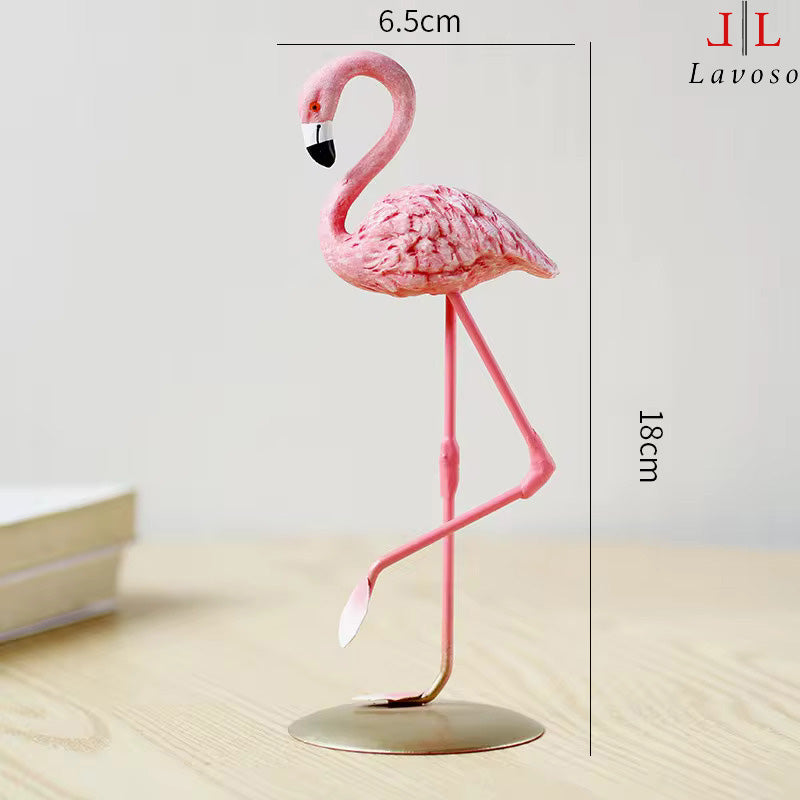 დეკორი ფლამინგო - Flamingo garden statues figurine