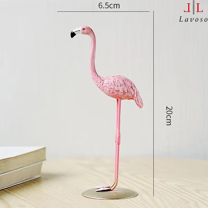 დეკორი ფლამინგო - Flamingo garden statues figurine