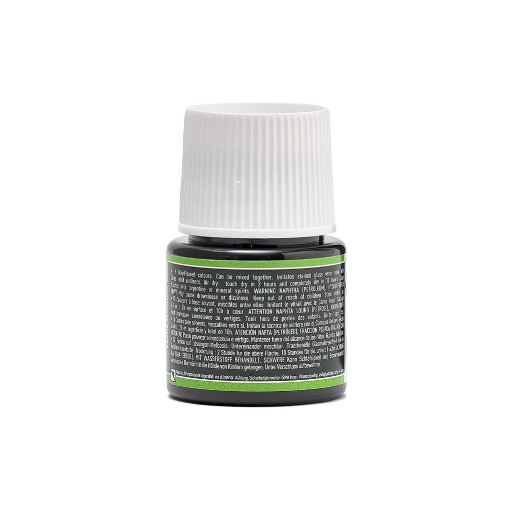 ვიტრაჟის საღებავი 45მლ - Pebeo Dark Green Vitrail 45ml (გამჭვირვალე მინის საღებავი)
