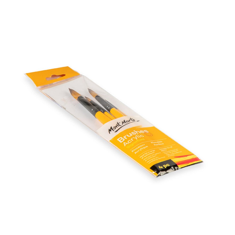 ფუნჯების ნაკრები (სინთეთიკური) Gallery Series Brush Set Acrylic 4pc - ARTISTA