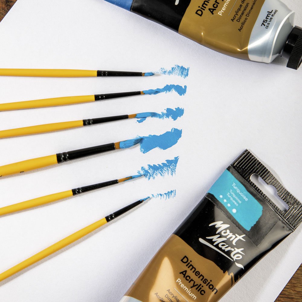 ფუნჯების ნაკრები (სინთეთიკური) Gallery Series Brush Set Acrylic 6pc BMHS0008 - ARTISTA