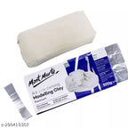 ჰაერზე შრობადი თიხა (თეთრი) MM Air Hardening Modelling Clay - White 500gms