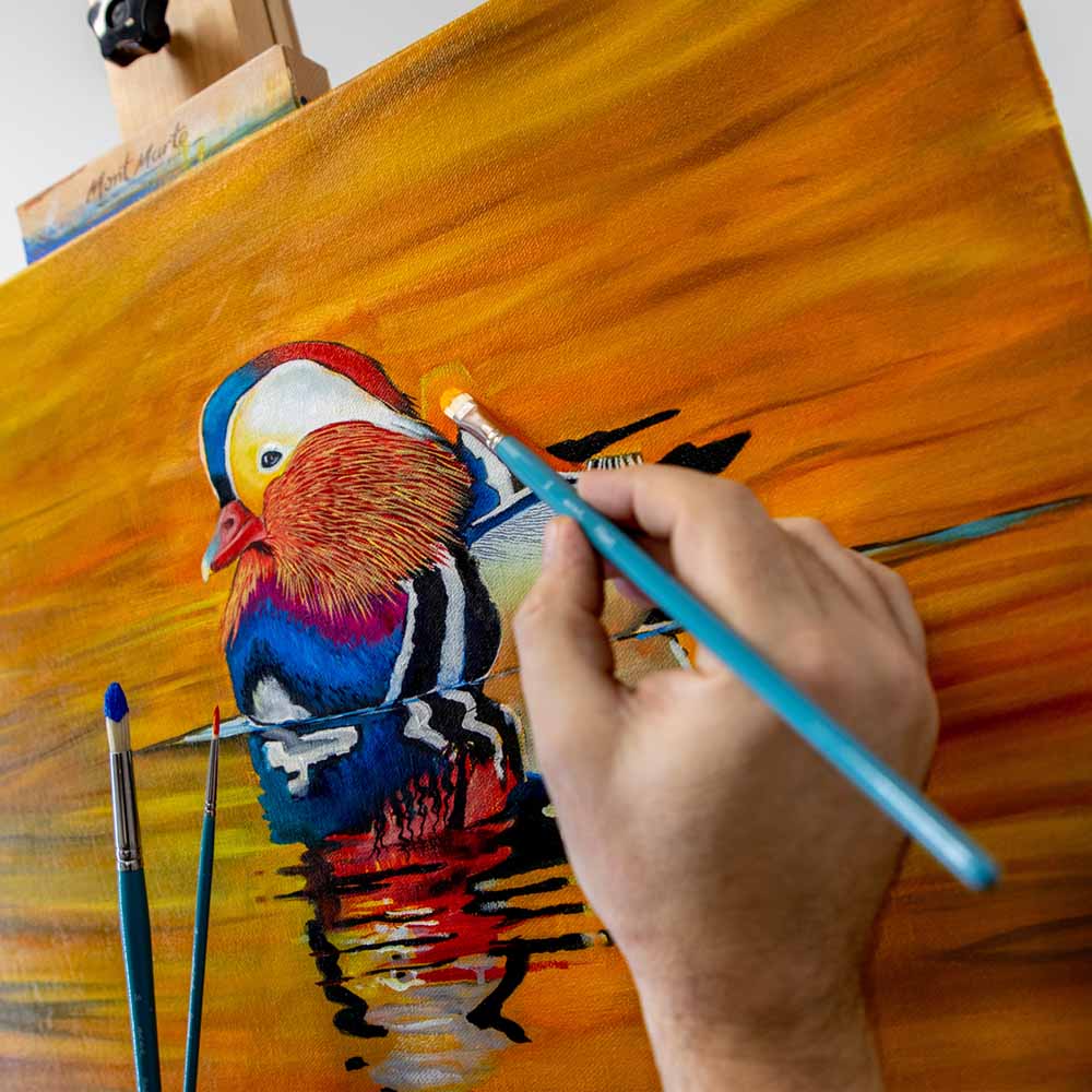 ჯაგარის და სინთეთიკური ფუნჯების ნაკრები ზეთის საღებავისთვის Gallery Series Brush Set Oils 6pc BMHS0021 - ARTISTA