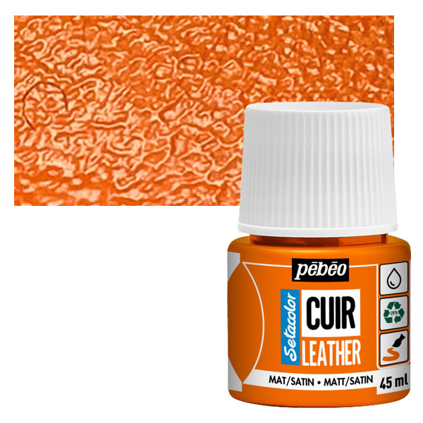 ტყავის საღებავი SETACOLOR LEATHER 45ML ORANGE