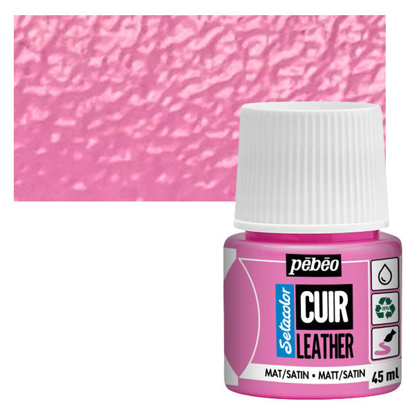ტყავის საღებავი SETACO LEATHER 45ML CANDY PINK