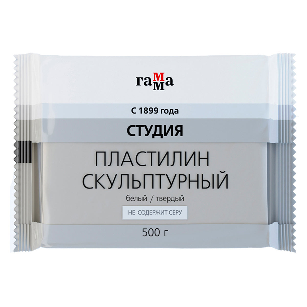 სკულპტურული პლასტილინი, მყარი, თეთრი, 500 გ