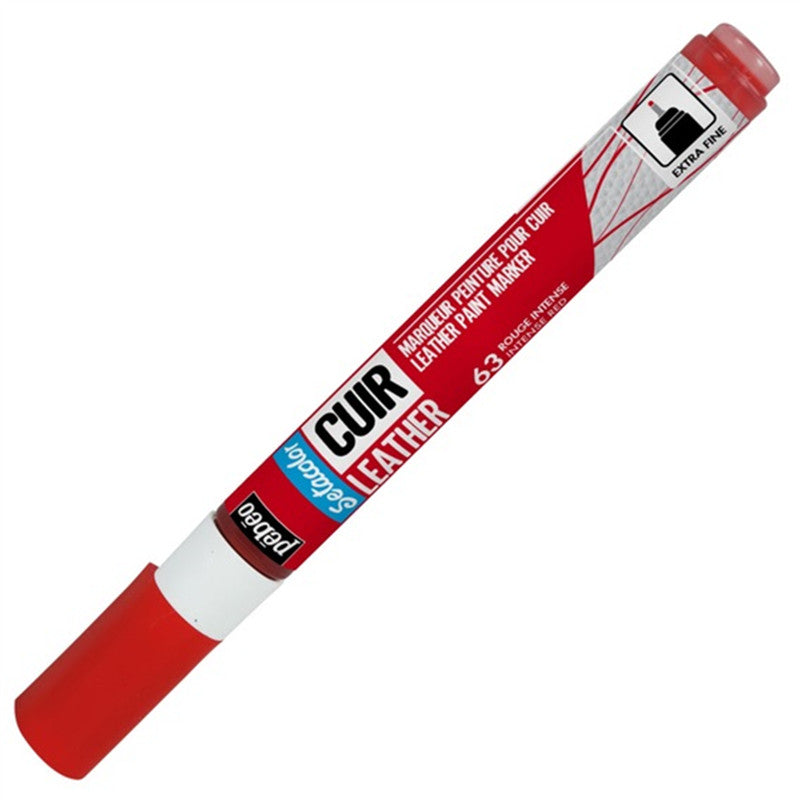 ტყავის მოსახატი მარკერი SETA LEATHER MARK INTENSE RED
