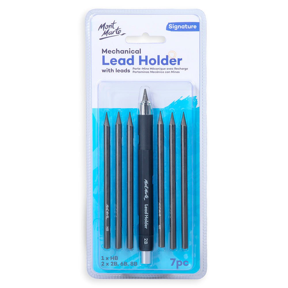 მექანიკური გრიფელის დამჭერი 5.6mm +7 გრაფიტის ფანქარი/გული (Mont Marte)