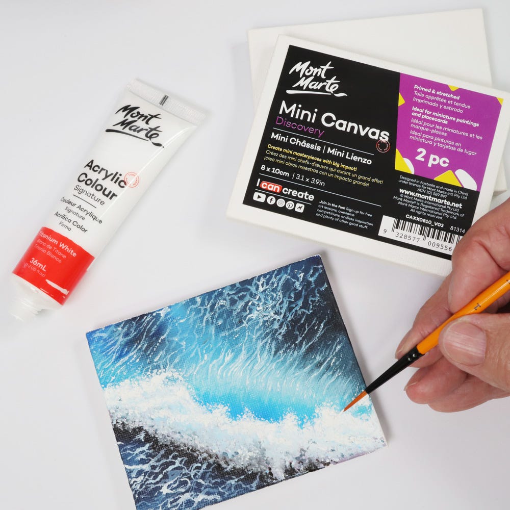 მინიატურულუ ტილოები 2 ცალი (შეკვრაში) MM Mini Canvas 8x10cm 2pc - ARTISTA