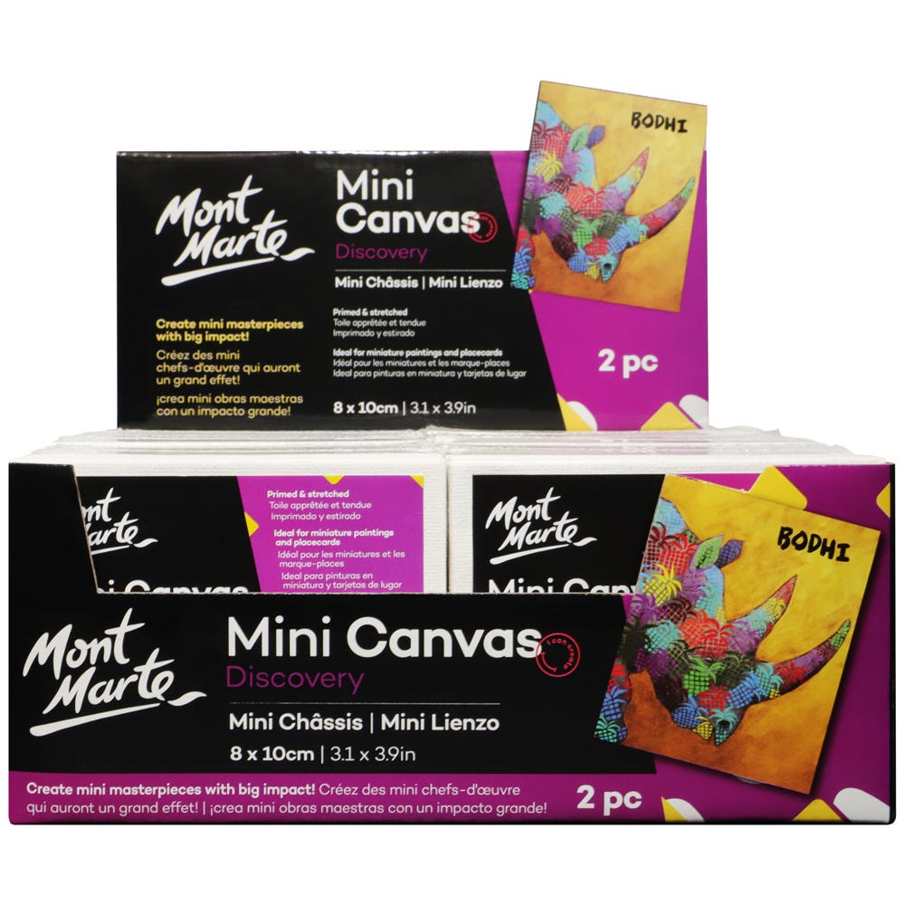 მინიატურულუ ტილოები 2 ცალი (შეკვრაში) MM Mini Canvas 8x10cm 2pc - ARTISTA