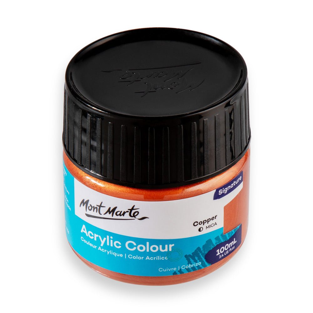 აკრილის საღებავი სპილენძისფერი 100მლ MM Acrylic Colour Paint 100ml - Copper