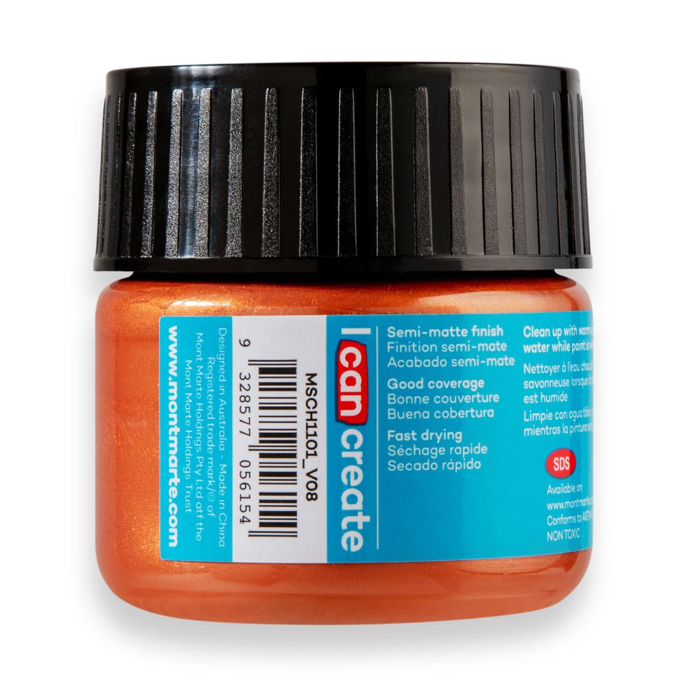 აკრილის საღებავი სპილენძისფერი 100მლ MM Acrylic Colour Paint 100ml - Copper