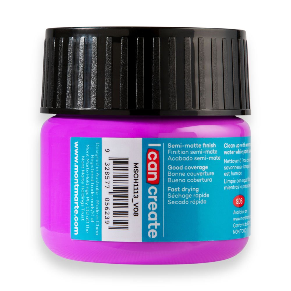 ფლუორესცენტური იასამნისფერი MM Acrylic Colour Paint 100ml - Fluoro Purple