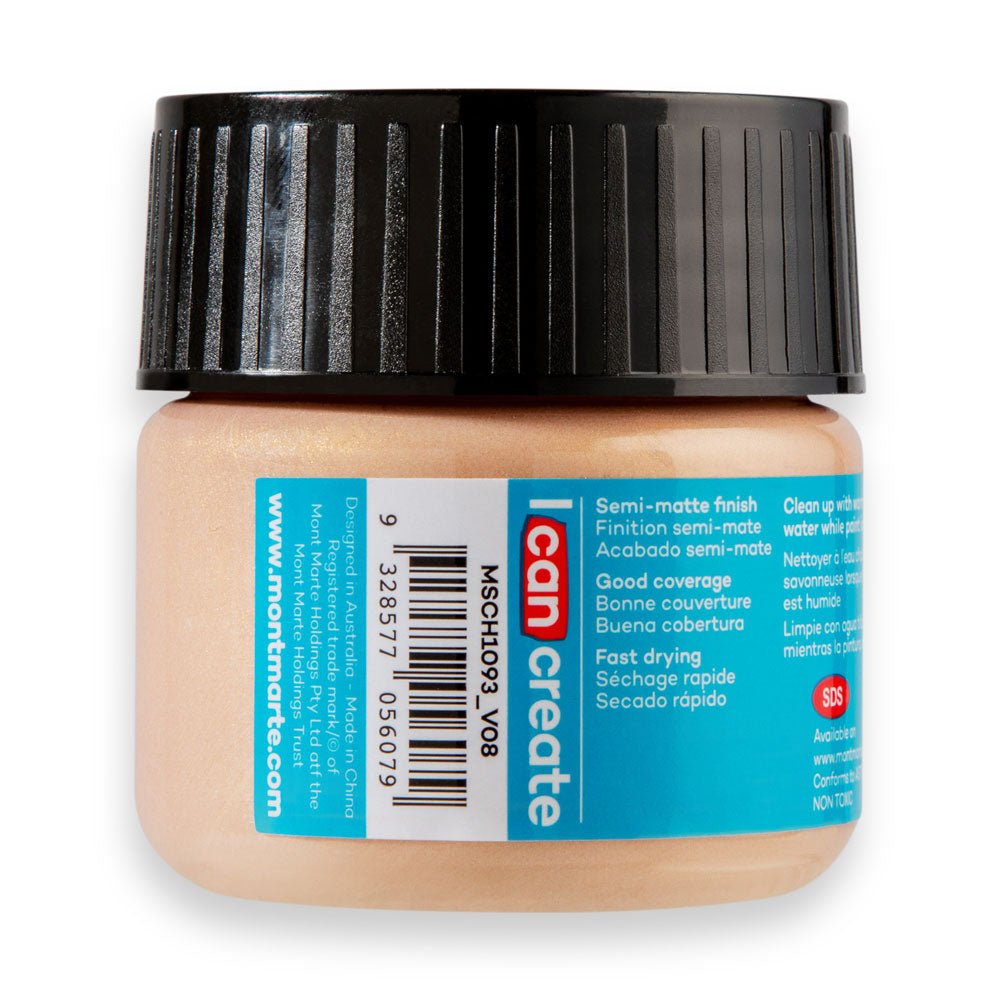 ვარდისფერი ოქრო 100მლ MM Acrylic Colour Paint 100ml - Rose Gold