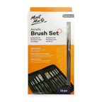 გამჭირვალე ფუნჯების ნაკრები Acrylic Handle Brush Set 11pc - Acrylic MontMarte