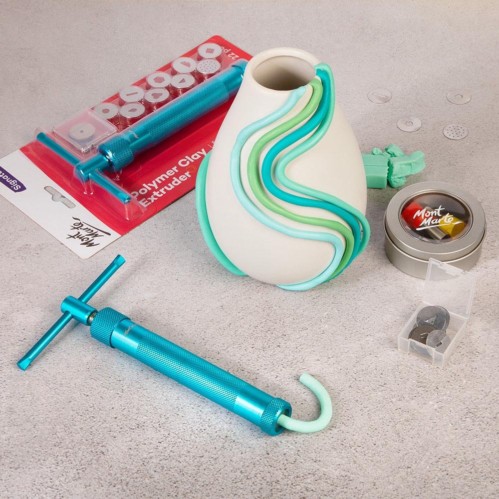 MM Anodised Aluminium Clay Extruder 22pc