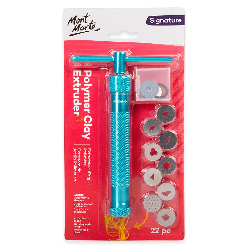 MM Anodised Aluminium Clay Extruder 22pc