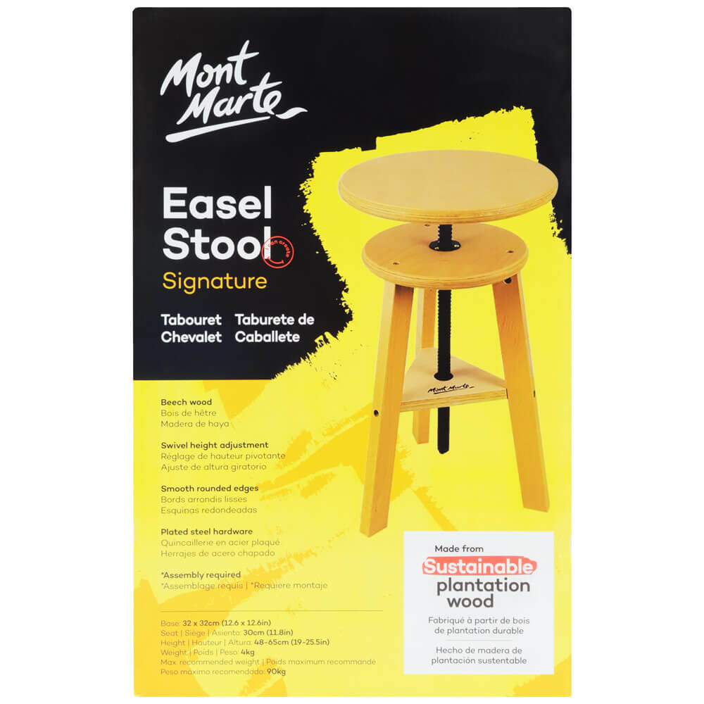 MM Beech Easel Stool MEA0044A