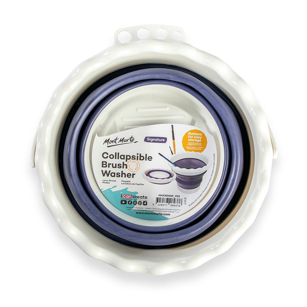 ფუნჯების სარეცხი დასაკეცი 20სმ - MontMarte Collapsible Brush Washer Round 20cm