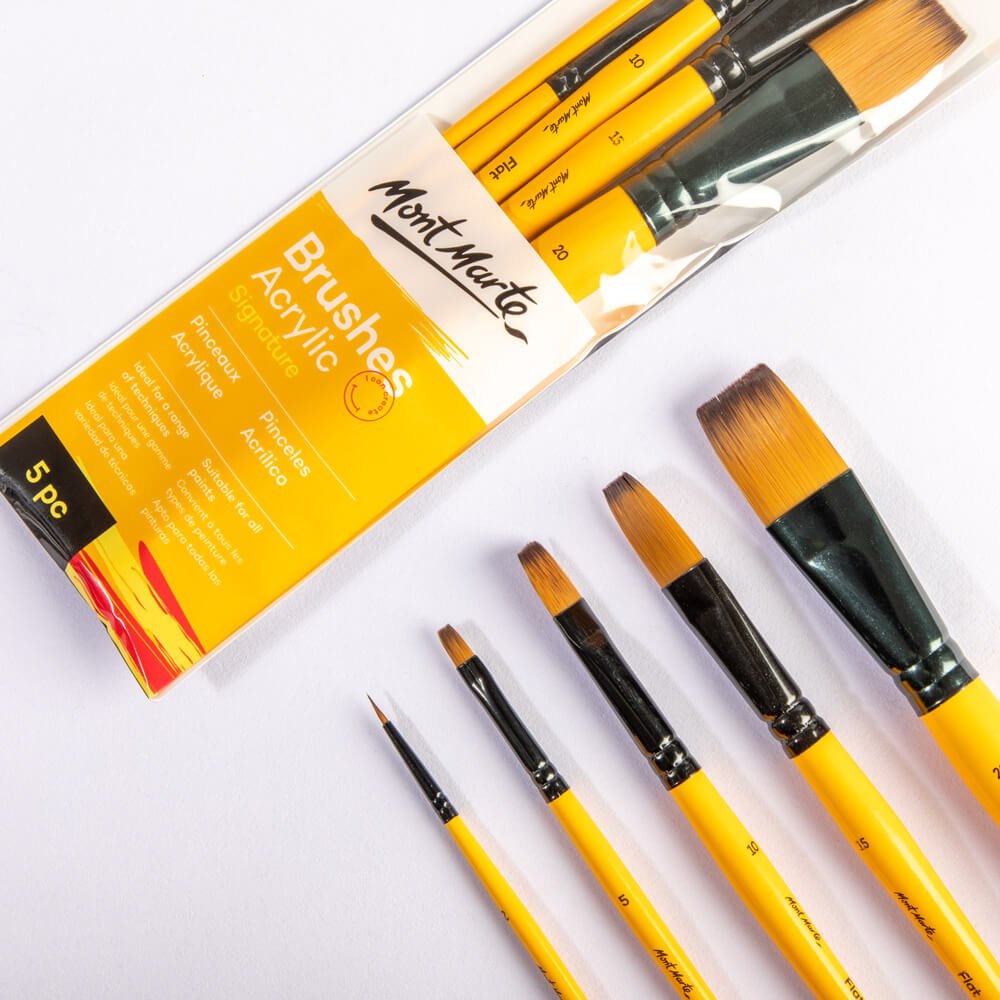 MM Gallery Series Brush Set Acrylic 5pc - ARTISTA