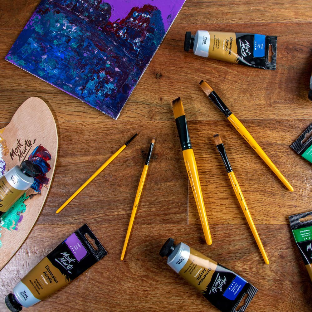MM Gallery Series Brush Set Acrylic 5pc - ARTISTA