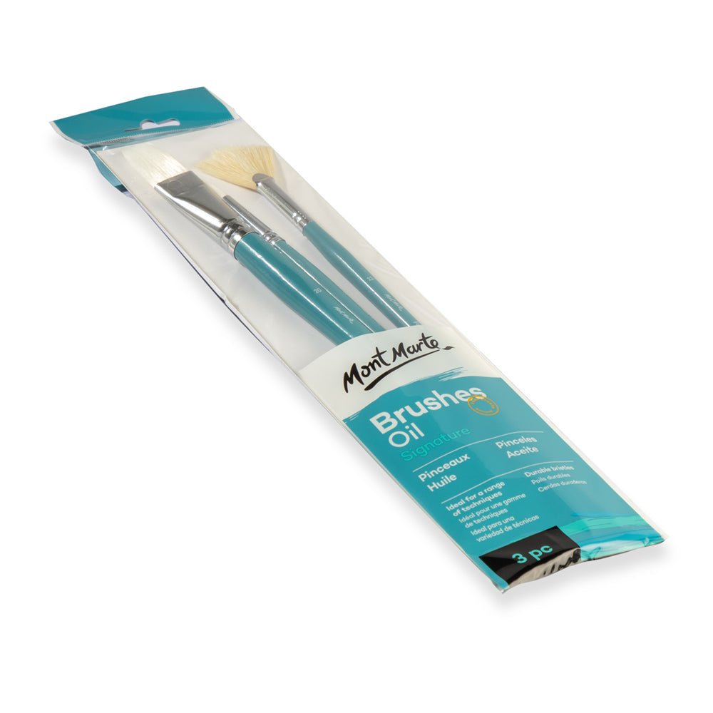 MM Gallery Series Brush Set Oils 3pc BMHS0023 - ARTISTA