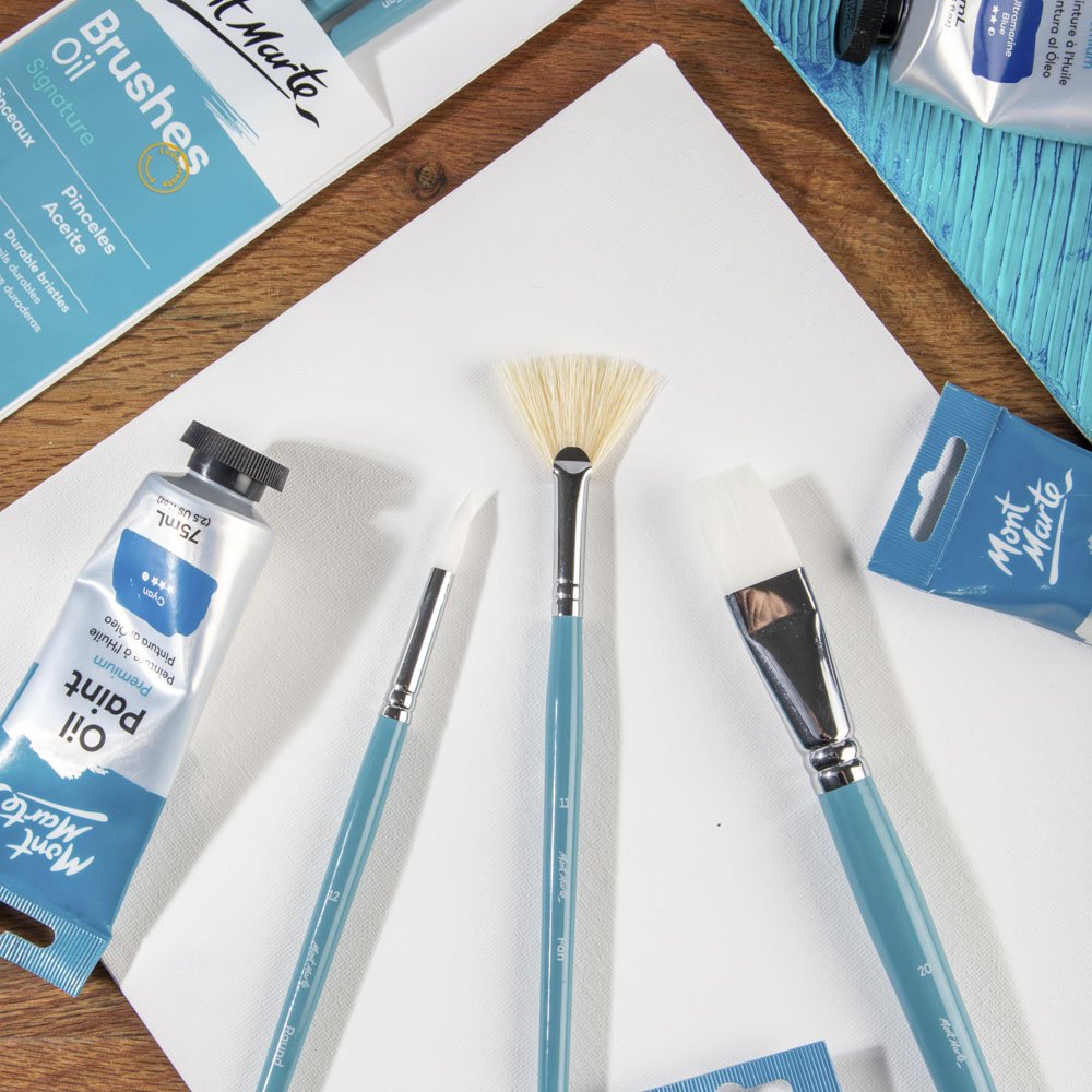 MM Gallery Series Brush Set Oils 3pc BMHS0023 - ARTISTA