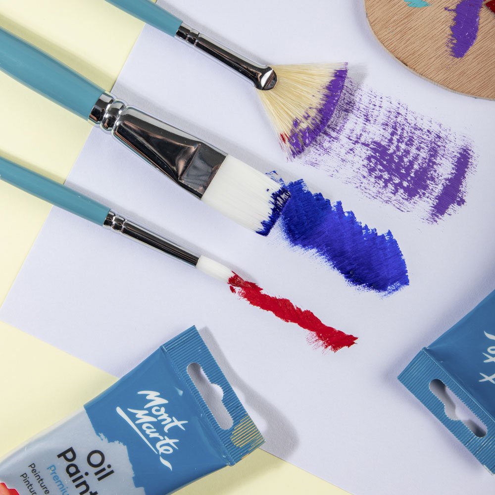 MM Gallery Series Brush Set Oils 3pc BMHS0023 - ARTISTA