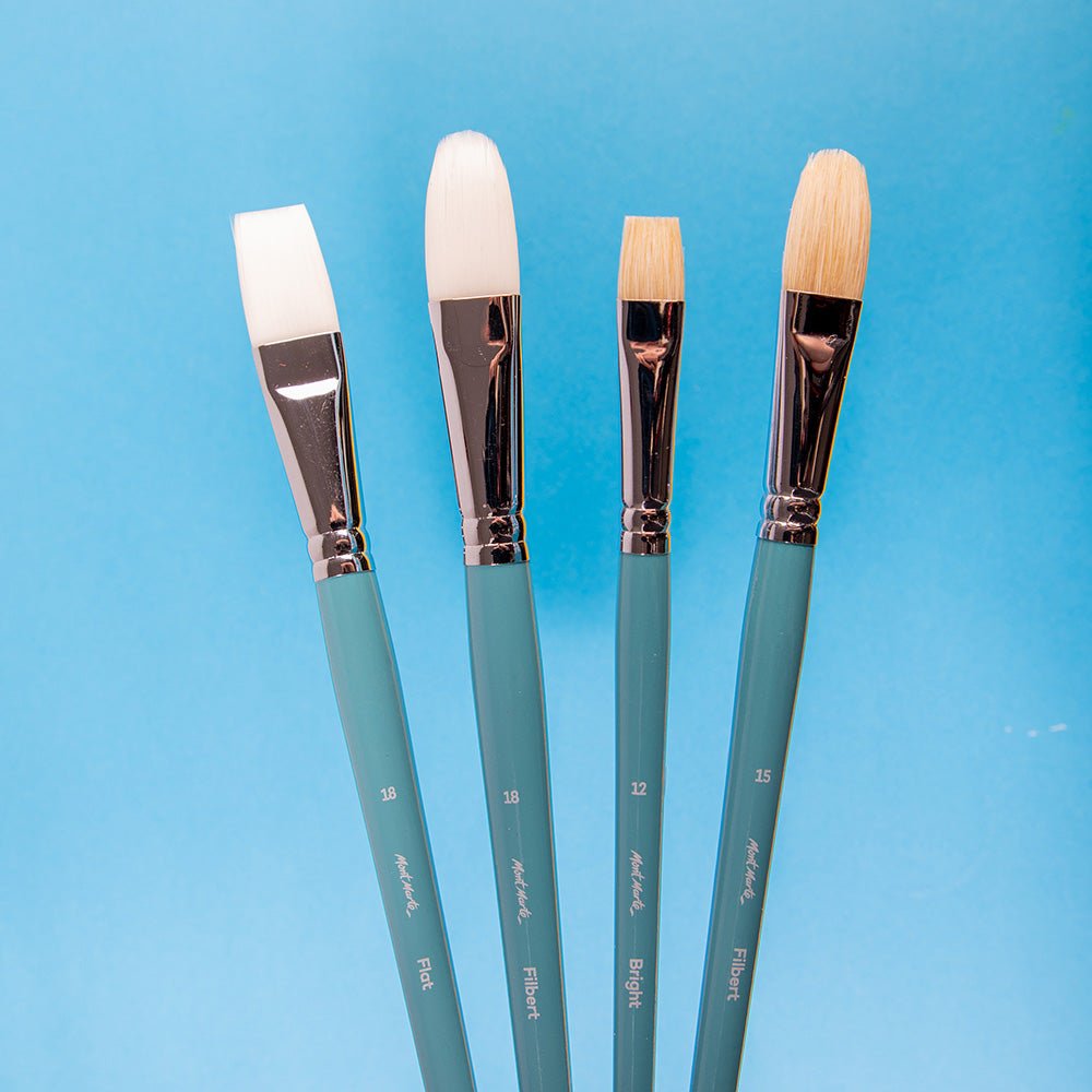 MM Gallery Series Brush Set Oils 4pc BMHS0022 - ARTISTA