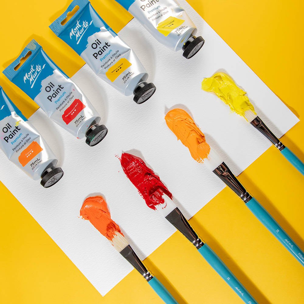 MM Gallery Series Brush Set Oils 4pc BMHS0022 - ARTISTA