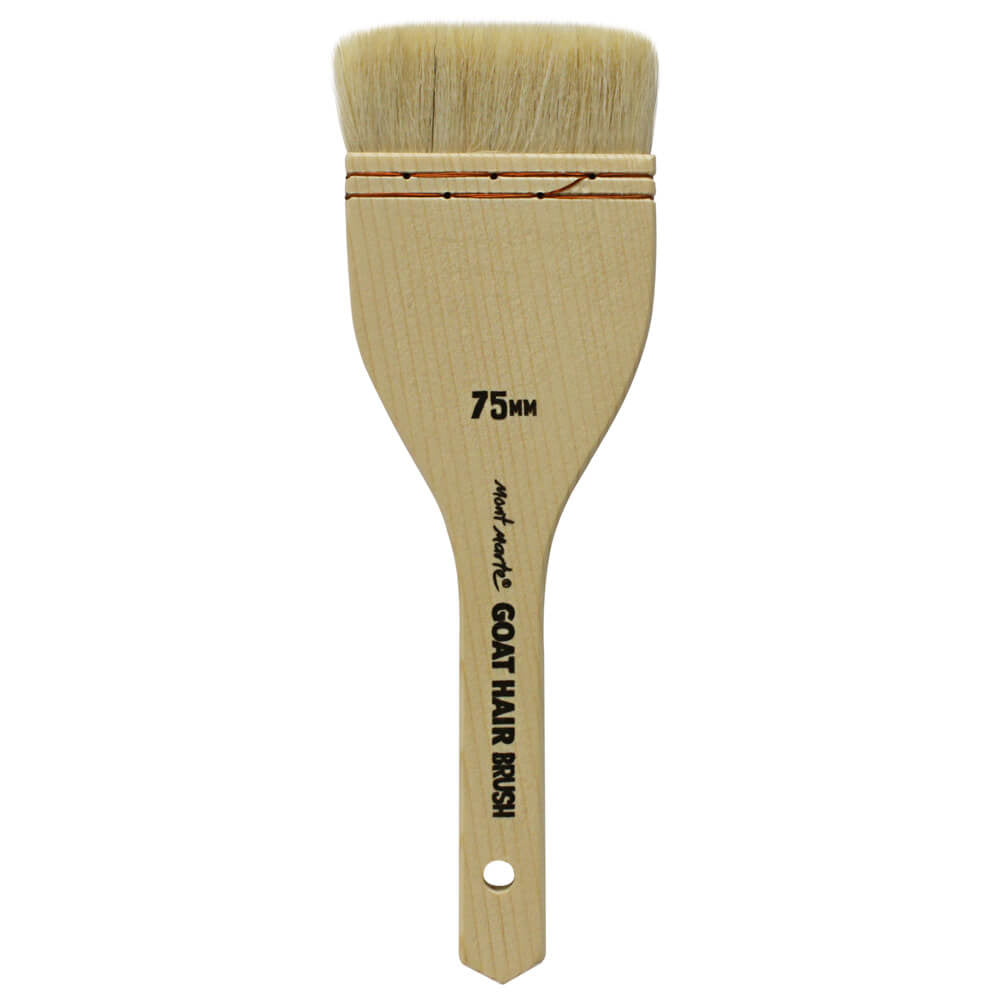 MM Goat Hair Pine Wood Brush - 75mm - ARTISTA