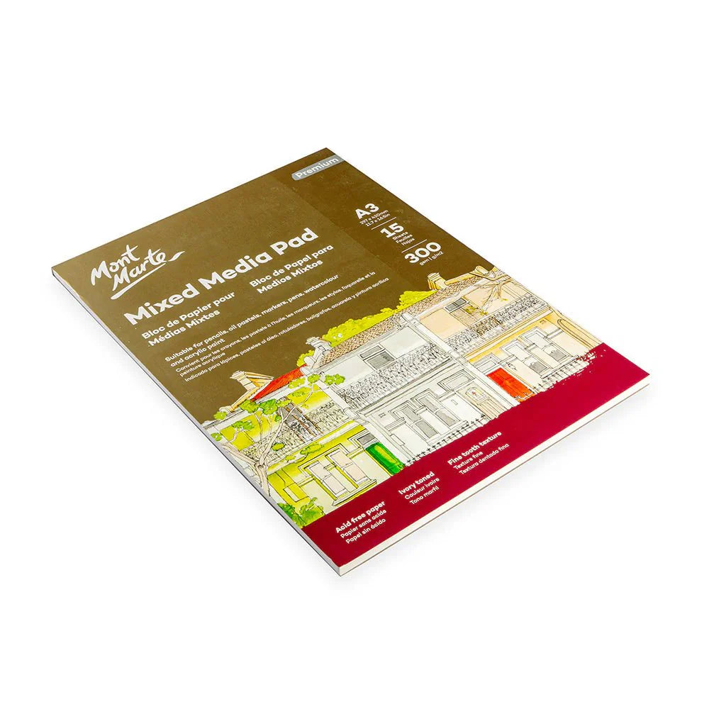 შერეული ტექკნიკის პადი - MM Mixed Media Pad 300gsm A3 15
