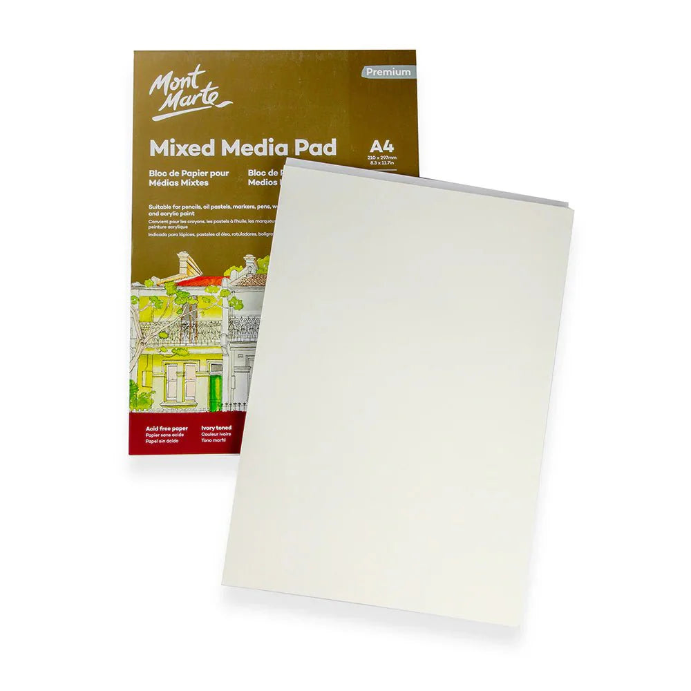 შერეული ტექნიკის პადი - MM Mixed Media Pad 300gsm A4 15 Sheets