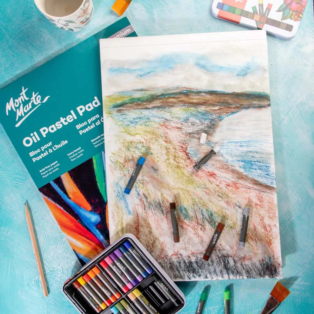 ზეთის პასტელის პადი - MM Oil Pastel Pad 200gsm A3 20 Sheets