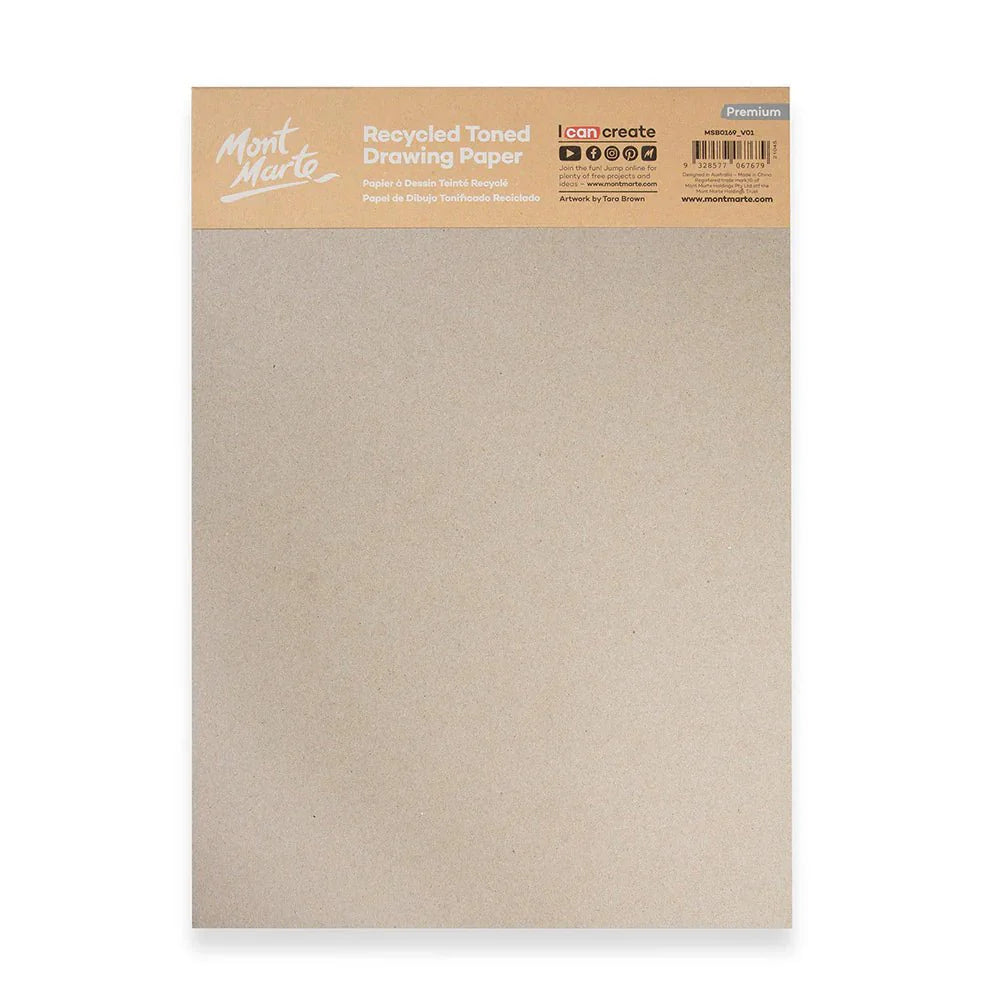 გადამუშავებული ტონირებული ქაღალდი 170 GSM A4 (25 ფურცელი) - MontMarte
