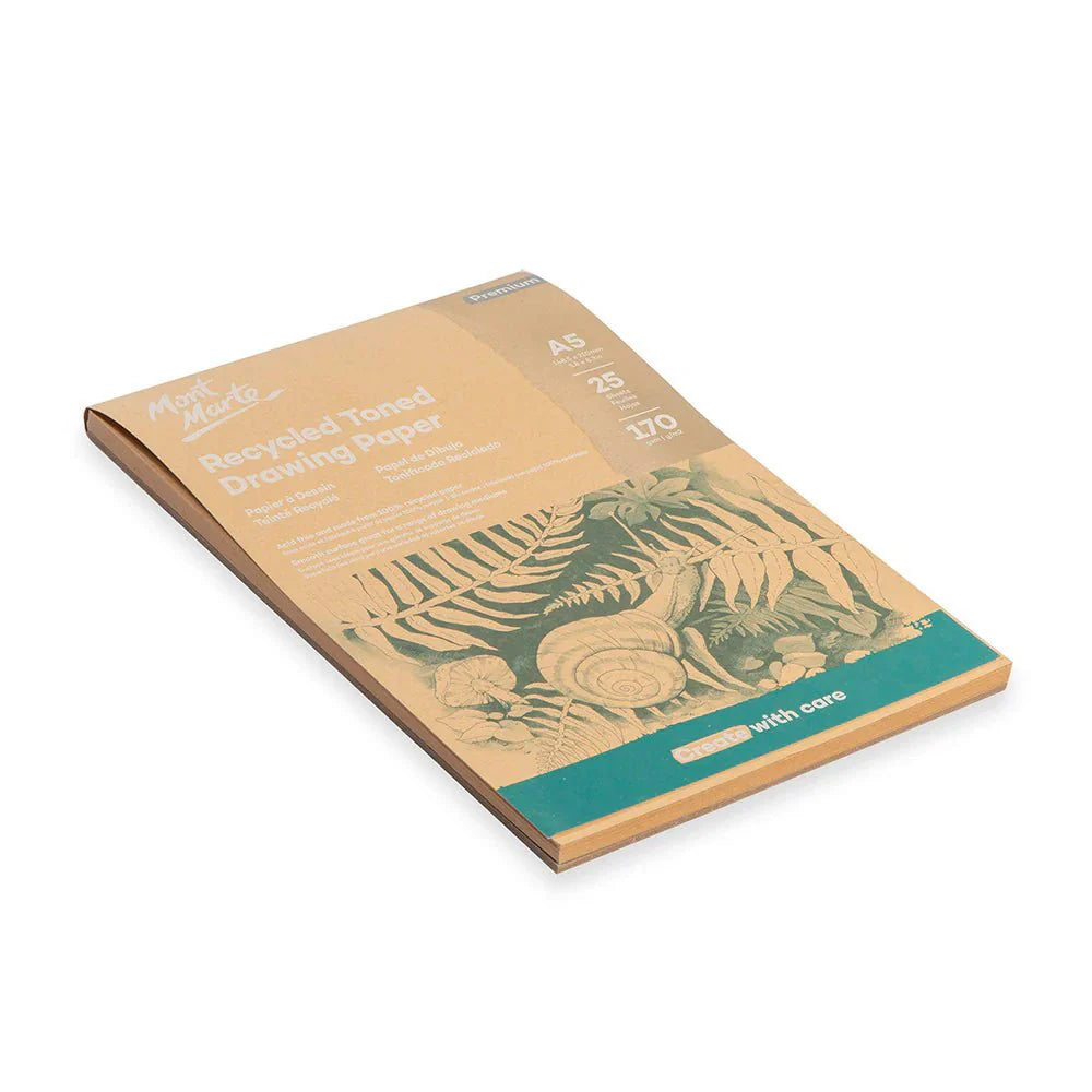 გადამუშავებული ტონირებული ქაღალდი 170gsm (25 ფურცელი) - MontMarte