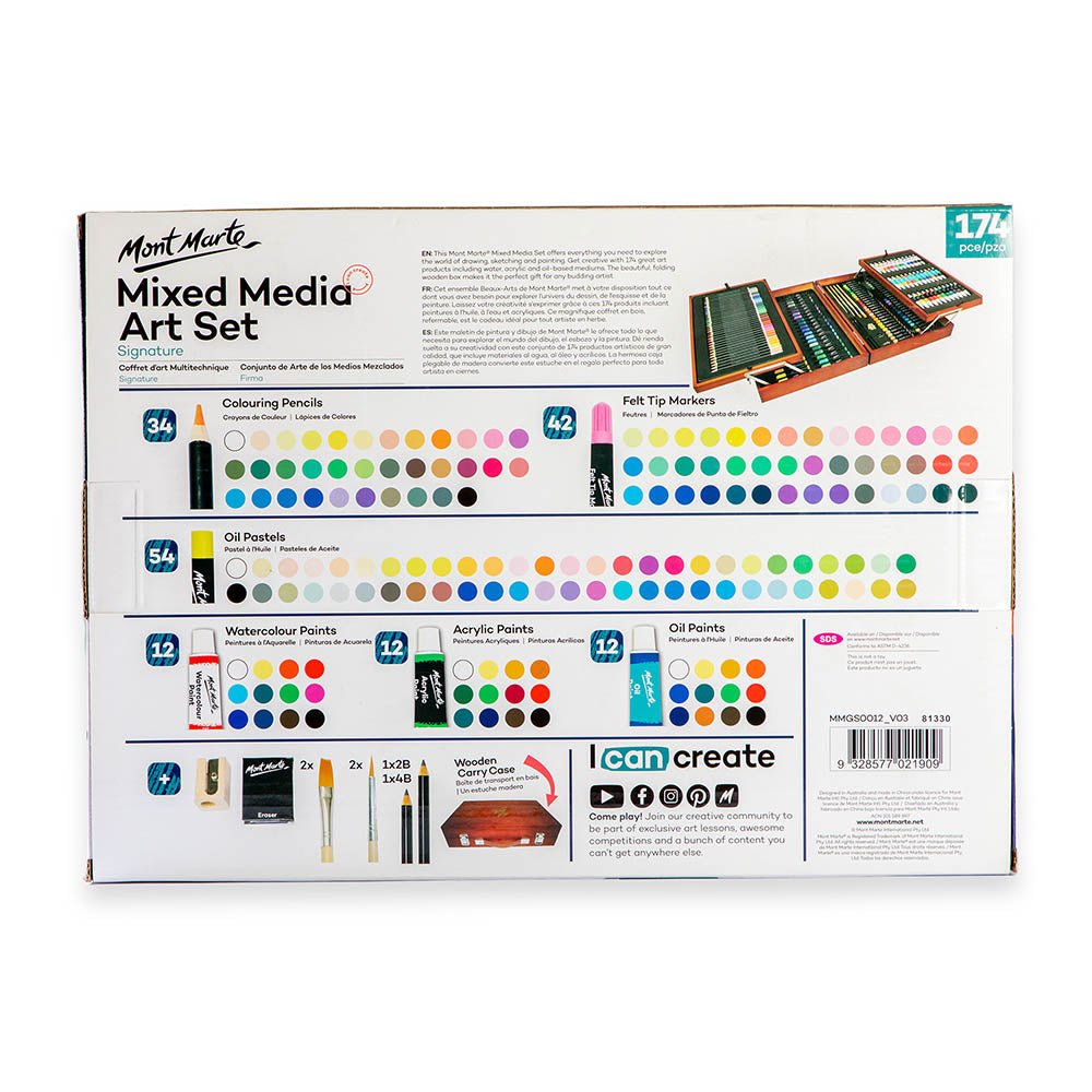 MM Studio Essentials Mixed Media Art Set 174pc