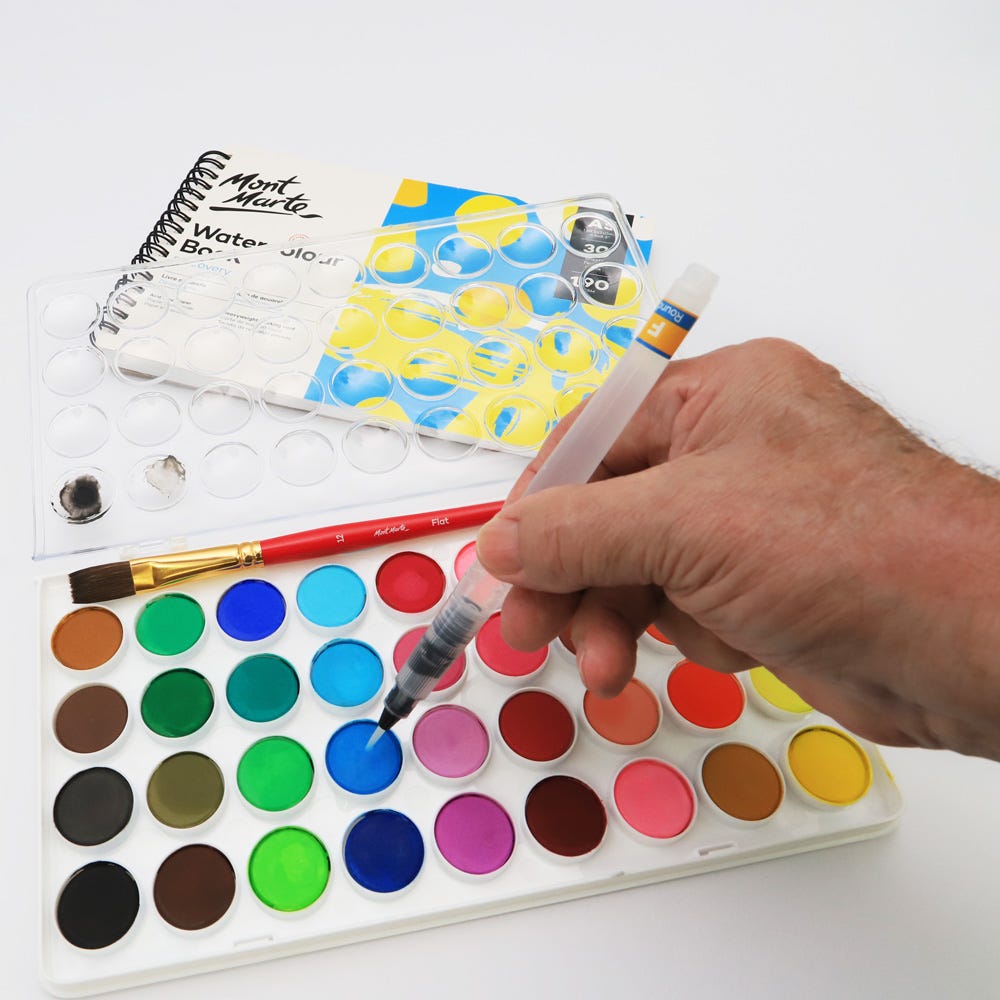 MM Waterbrush Set Round F/M/B 3pc - ARTISTA