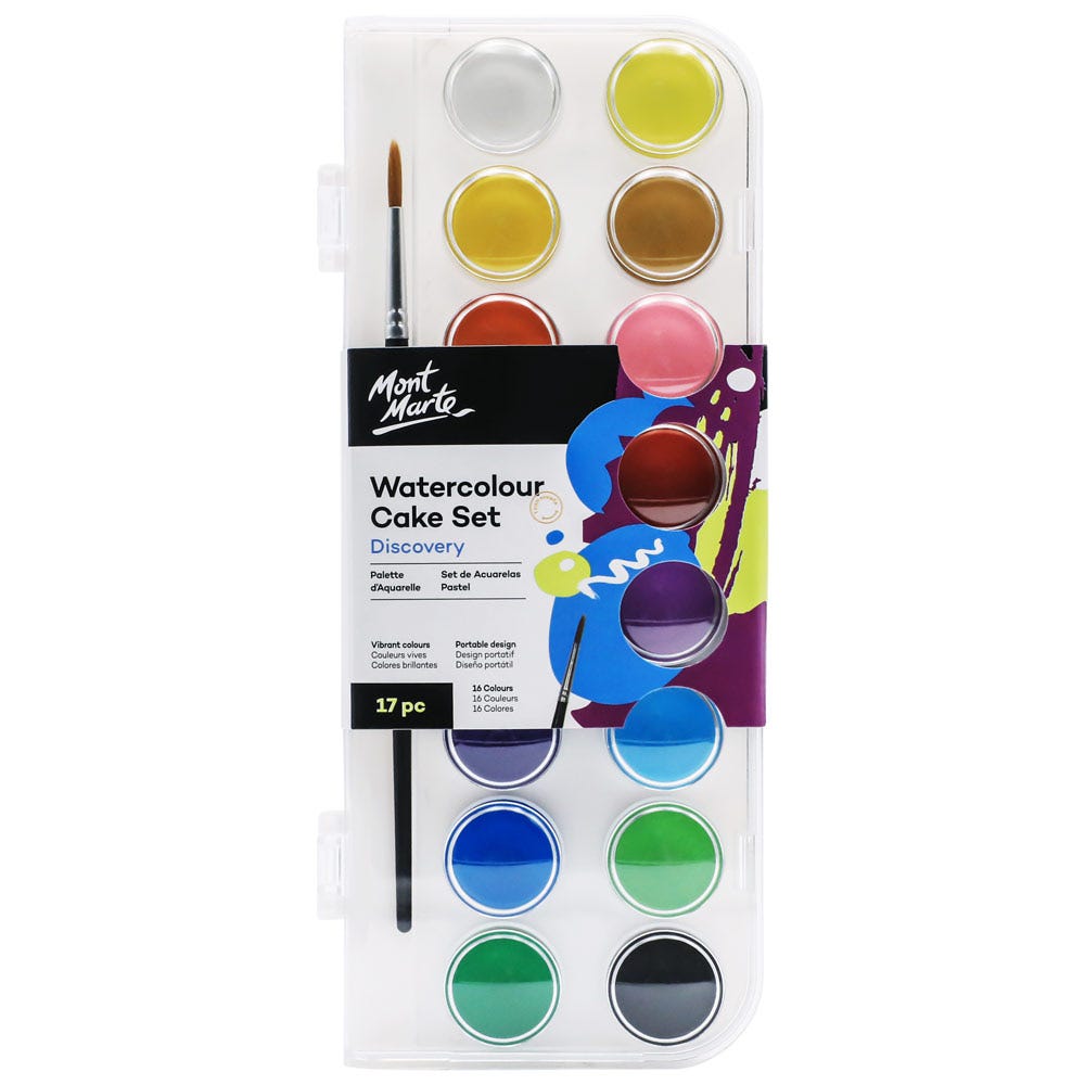 MM Watercolour Cake Set 17pc  - აკვარელის საღებავი