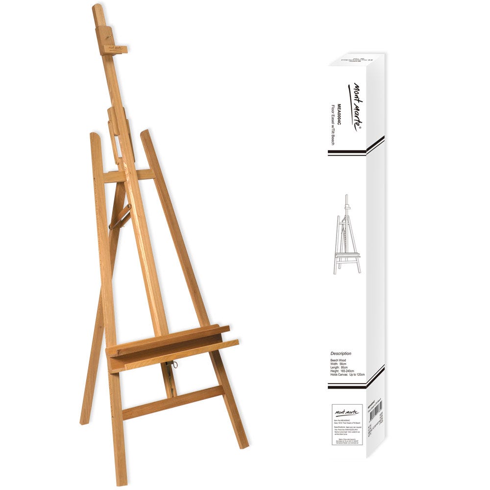 მოლბერტი (წიფელი) MM Floor Easel w/Tilt Beech Wood - ARTISTA