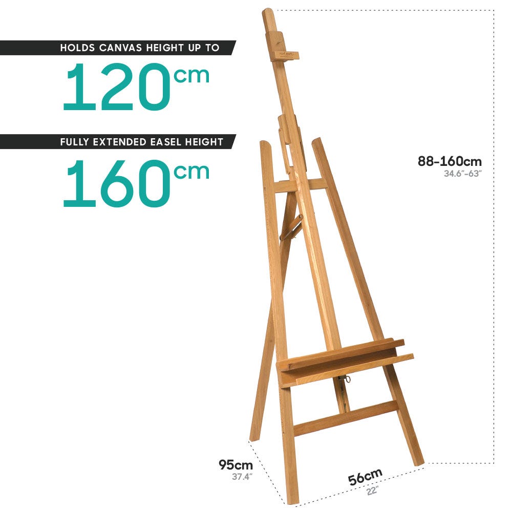 მოლბერტი (წიფელი) MM Floor Easel w/Tilt Beech Wood - ARTISTA