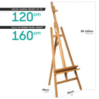 მოლბერტი (წიფელი) MM Floor Easel w/Tilt Beech Wood - ARTISTA